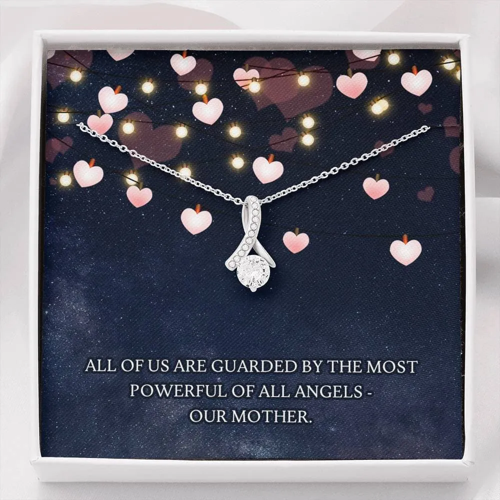 Personalized Necklace Gift For Mother Mom Alluring Beauty Necklace With Message Card And Box