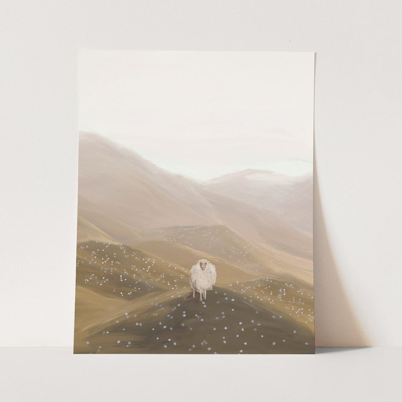 Oh Faithful Shepherd Jesus Christ Wall Art Gift For Home Decoration 8x10 8x12 12x18 16x24 20x30 24x36 Inches