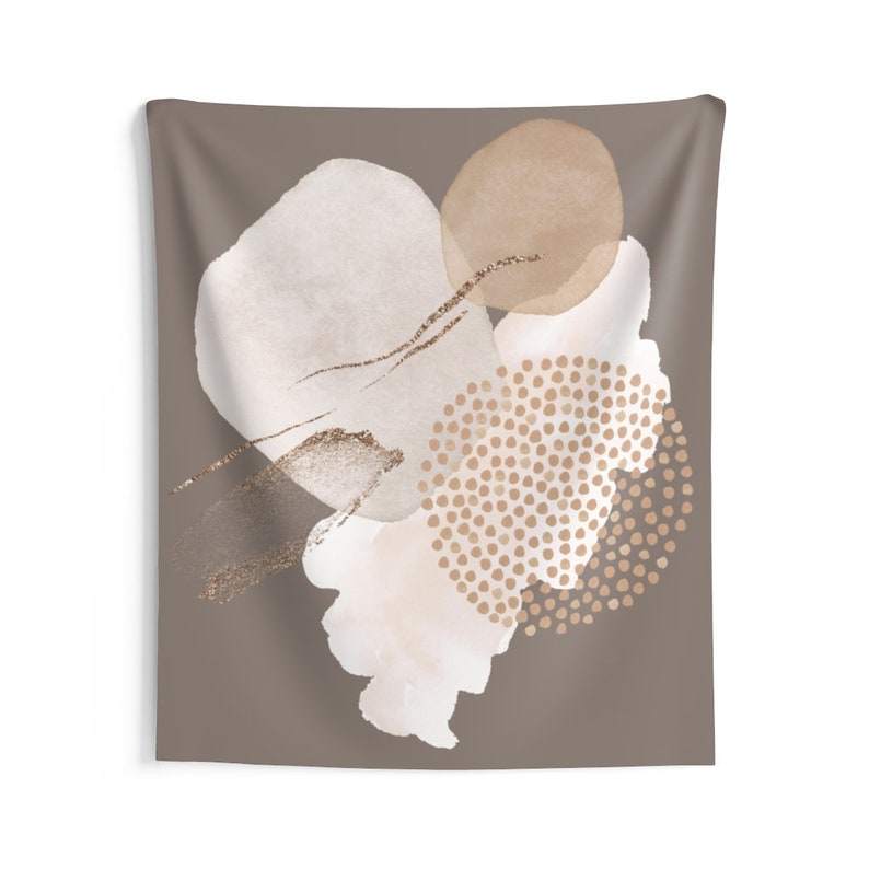 Modern Abstract Art Brown Tapestry Wal Hanging Home Decoration 59x51 79x67 93x79 Inches