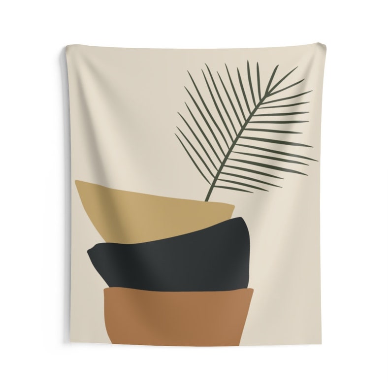 Palm Leaf Abstract Art Tapestry Wall Hanging Home Decoration 59x51 79x67 93x79 Inches