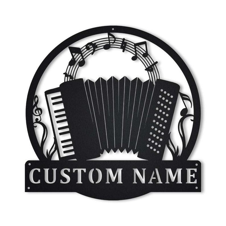 Personalized Accordion Metal Sign Wall Art For Home Decoration 8x8 12x12 14x14 18x18 24x24 Inches