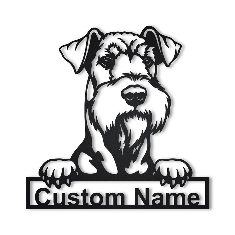 Personalized Airedale Terrier Dog Metal Sign Wall Art For Home Decoration 8x8 12x12 14x14 18x18 24x24 Inches