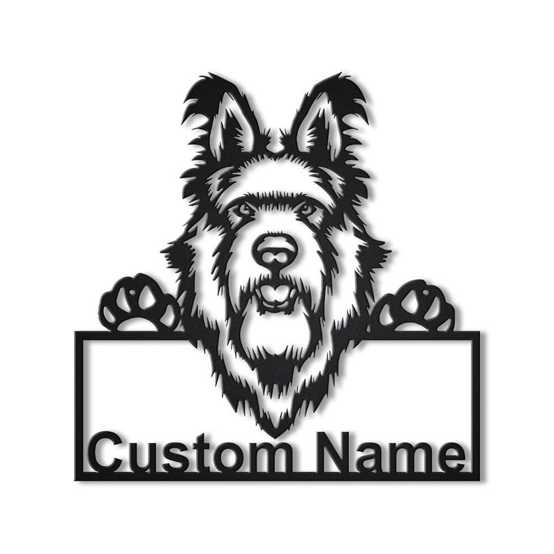 Personalized Berger Picard Dog Metal Sign Wall Art For Home Decoration 8x8 12x12 14x14 18x18 24x24 Inches