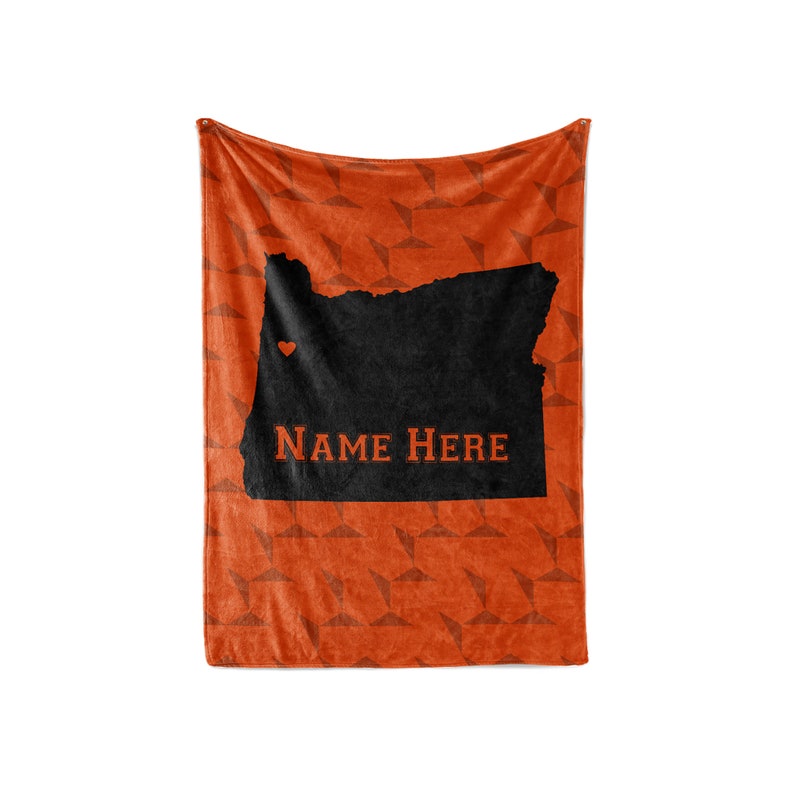 Personalized Blanket Corvallis Map Fleece Blankets Quilt Bedding State Pride Collection