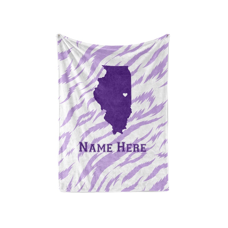 Personalized Blanket Evanston Map Fleece Blankets Quilt Bedding State Pride Collection