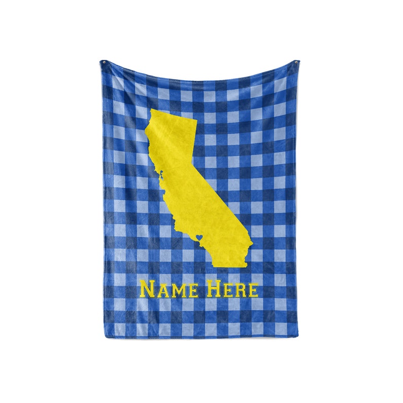 Personalized Blanket Los Angeles Map Fleece Blankets Quilt Bedding State Pride Collection