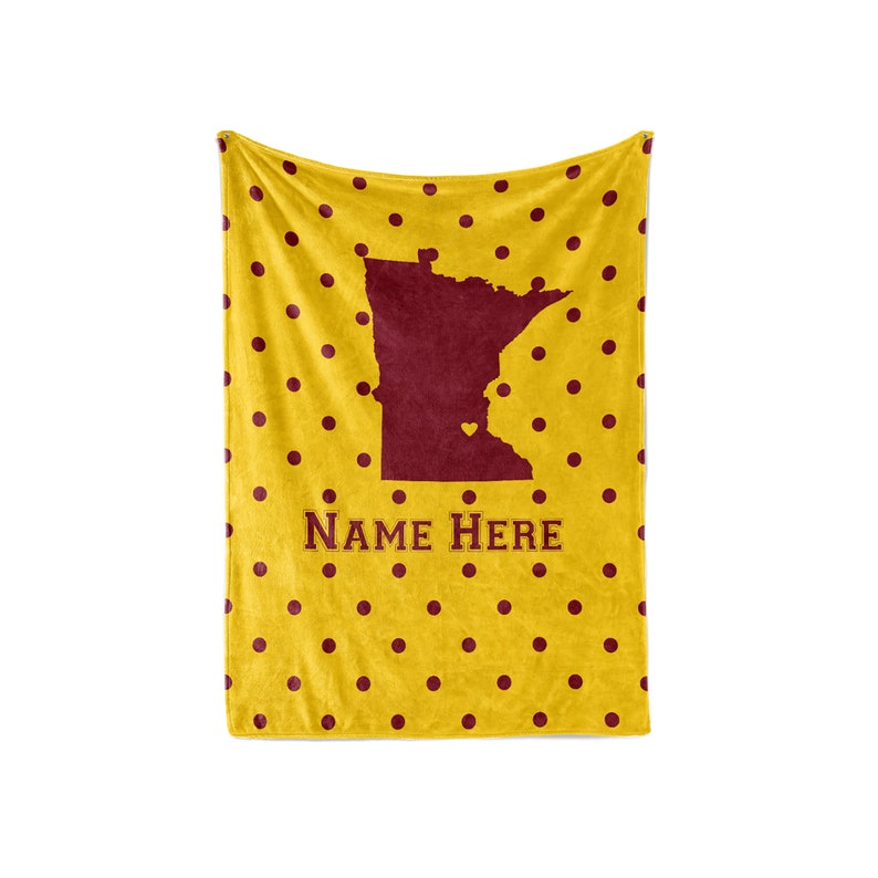 Personalized Blanket Minneapolis Map Fleece Blankets Quilt Bedding State Pride Collection