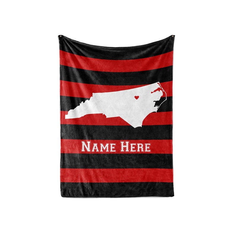 Personalized Blanket Raleigh Map Fleece Blankets Quilt Bedding State Pride Collection