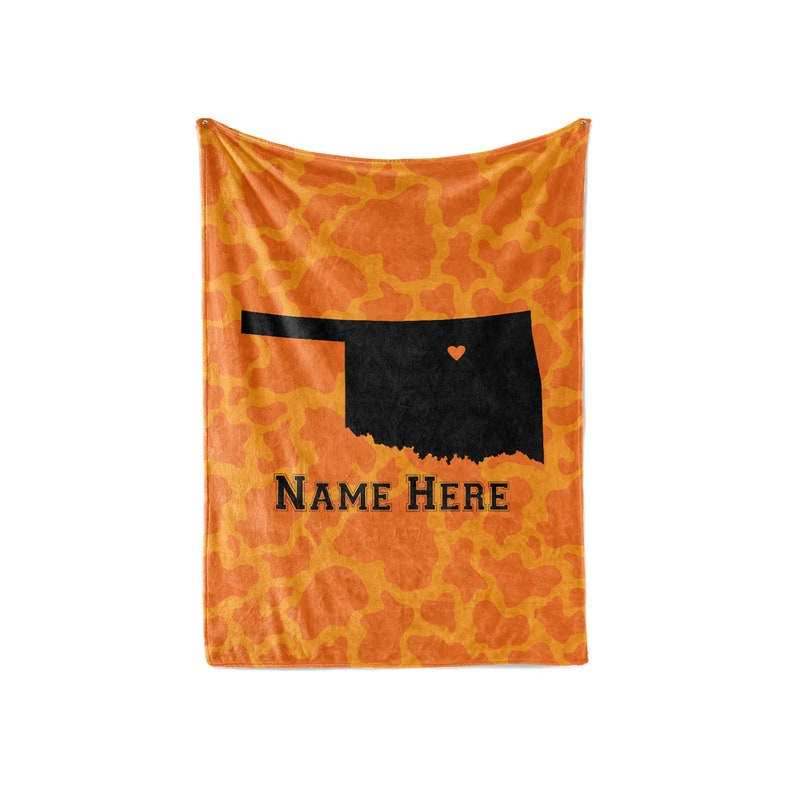 Personalized Blanket Stillwater Map Fleece Blankets Quilt Bedding State Pride Collection