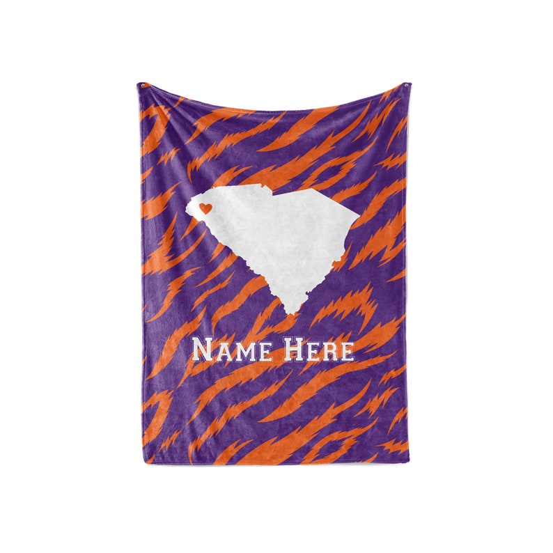 Personalized Blanket Valley South Carolina Map Fleece Blankets Quilt Bedding State Pride Collection