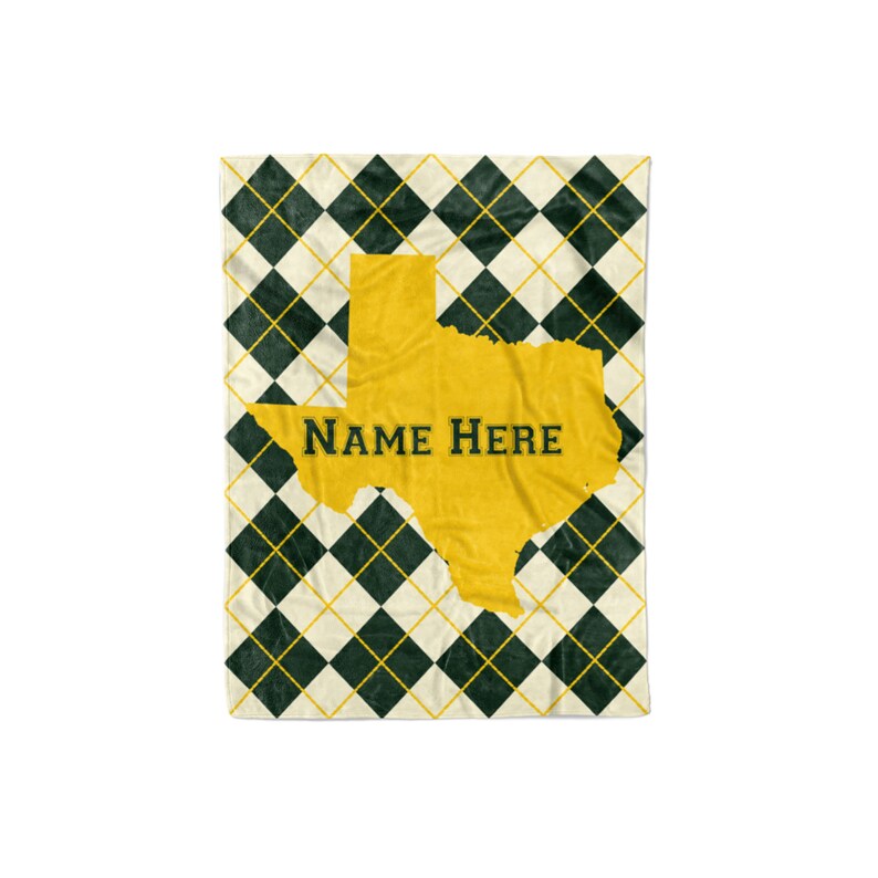 Personalized Blanket Waco Texas Map Fleece Blankets Quilt Bedding State