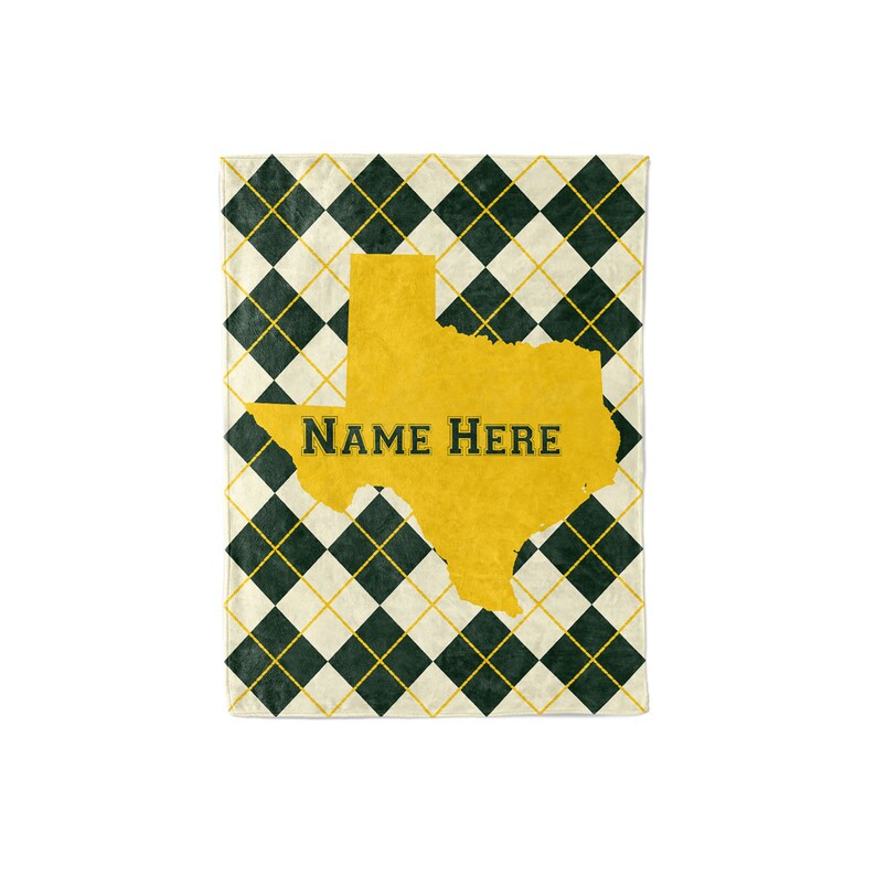Personalized Blanket Waco Texas Map Fleece Blankets Quilt Bedding State