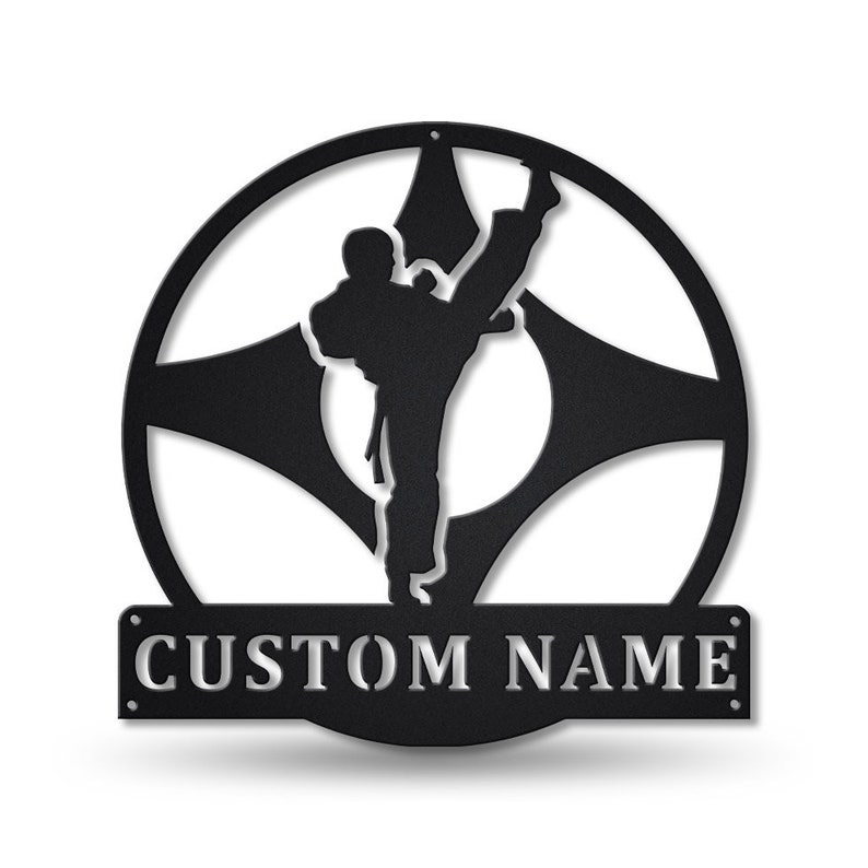 Personalized Hapkido Monogram Metal Sign Wall Art For Home Decoration 8x8 12x12 14x14 18x18 24x24 Inches