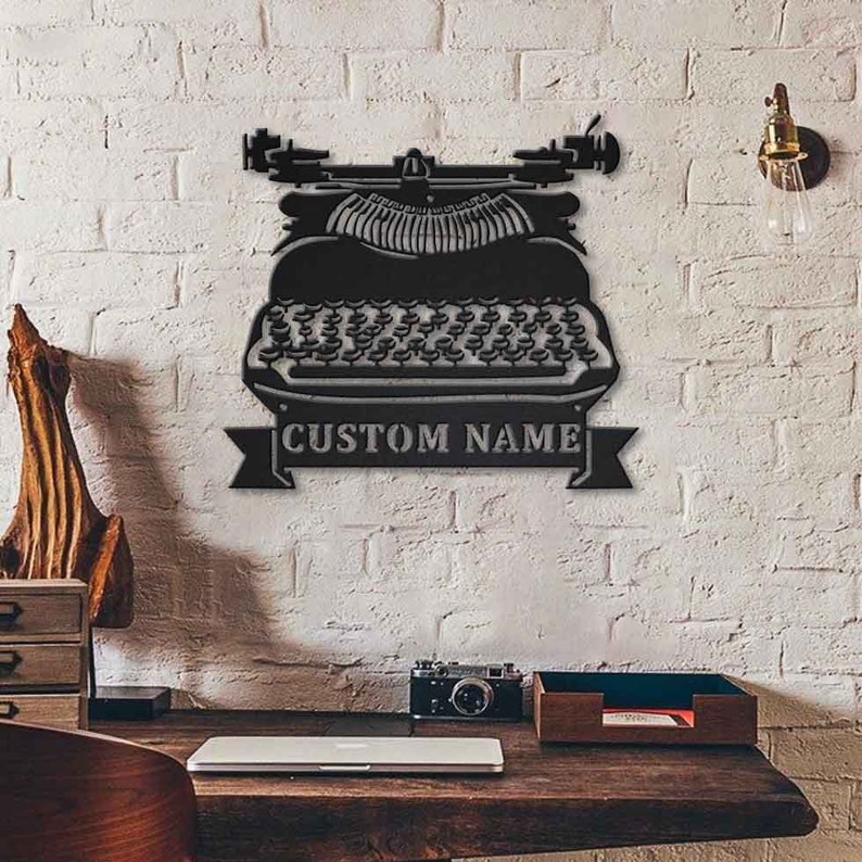 Simple Sign Basic Custom Wall Art Typewriter Style Custom Signs