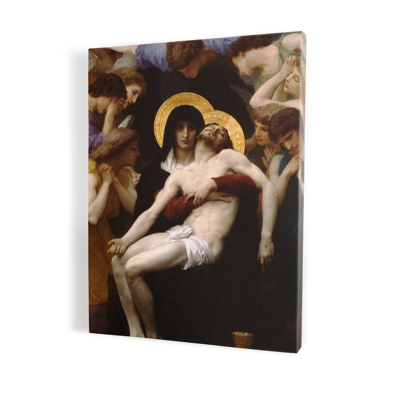 Pieta By William Bouguereau Jesus Christ Wall Art Gift For Home Decoration 8x10 8x12 12x18 16x24 20x30 24x36 Inches