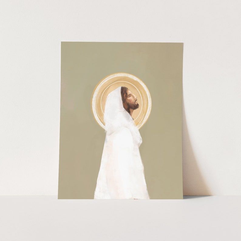 Prince Of Peace Christ Illustration III Jesus Christ Wall Art Gift For Home Decoration 8x10 8x12 12x18 16x24 20x30 24x36 Inches