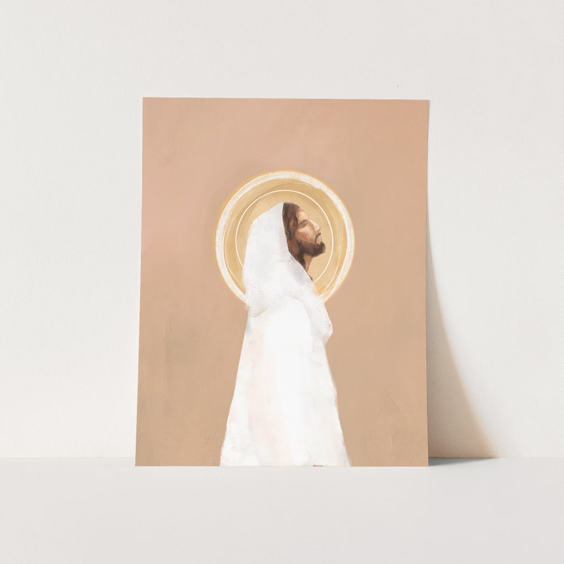 Prince Of Peace Christ Illustration IV Jesus Christ Wall Art Gift For Home Decoration 8x10 8x12 12x18 16x24 20x30 24x36 Inches