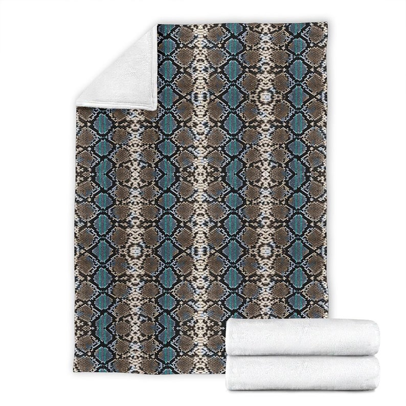 Snake Pattern Fleece Blanket Quilt Bedding Print For Women Men Gifts