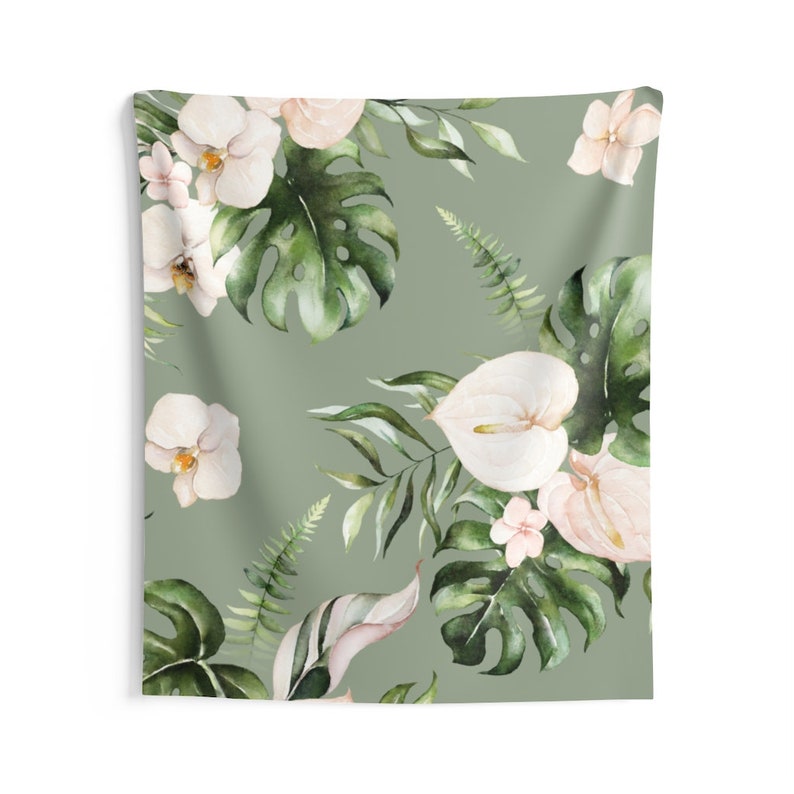 Tropical Olive Leaves Tapestry Wall Hanging Home Decoration 59x51 79x67 93x79 Inches