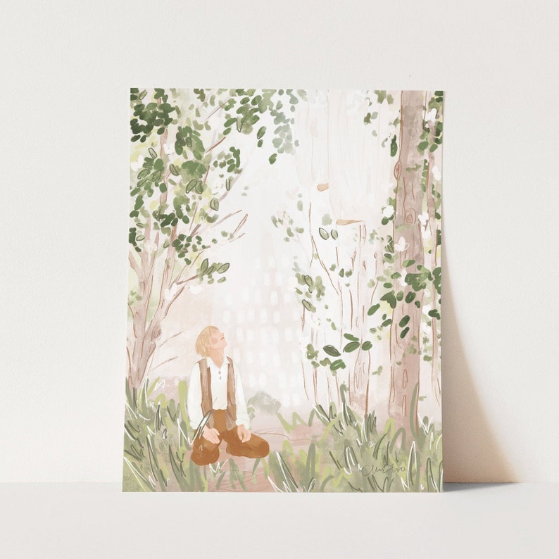 Two Heavenly Beings Jesus Christ Wall Art Gift For Home Decoration 8x10 8x12 12x18 16x24 20x30 24x36 Inches