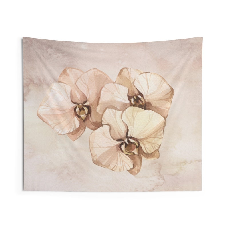 Vintage Orchids Tapestry Wall Hanging Home Decoration 59x51 79x67 93x79 Inches