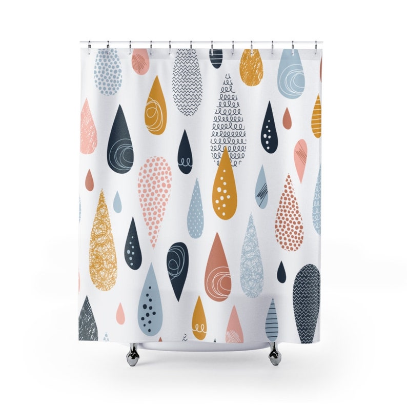 Water Shower Curtain Kids Bathroom Decor Home Decoration 35x71 47x71 59x71 65x71 71x71 71x79 Inches