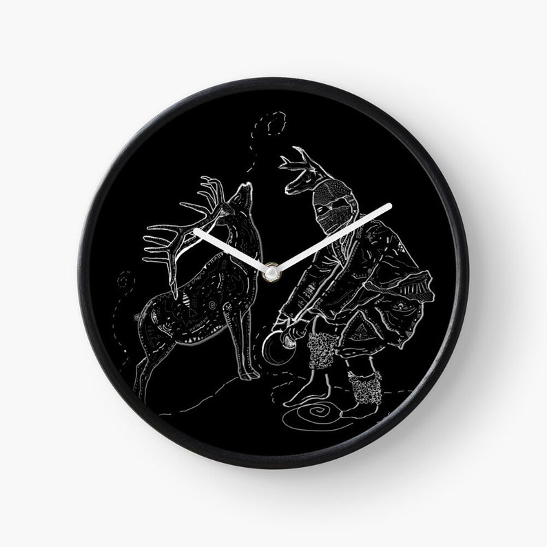 YAQUI DEER DANCE Wall Clock Gift For Home Decoration 12 X 12 Inches