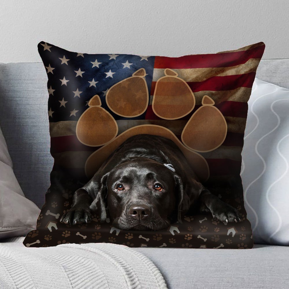 black labrador pillow