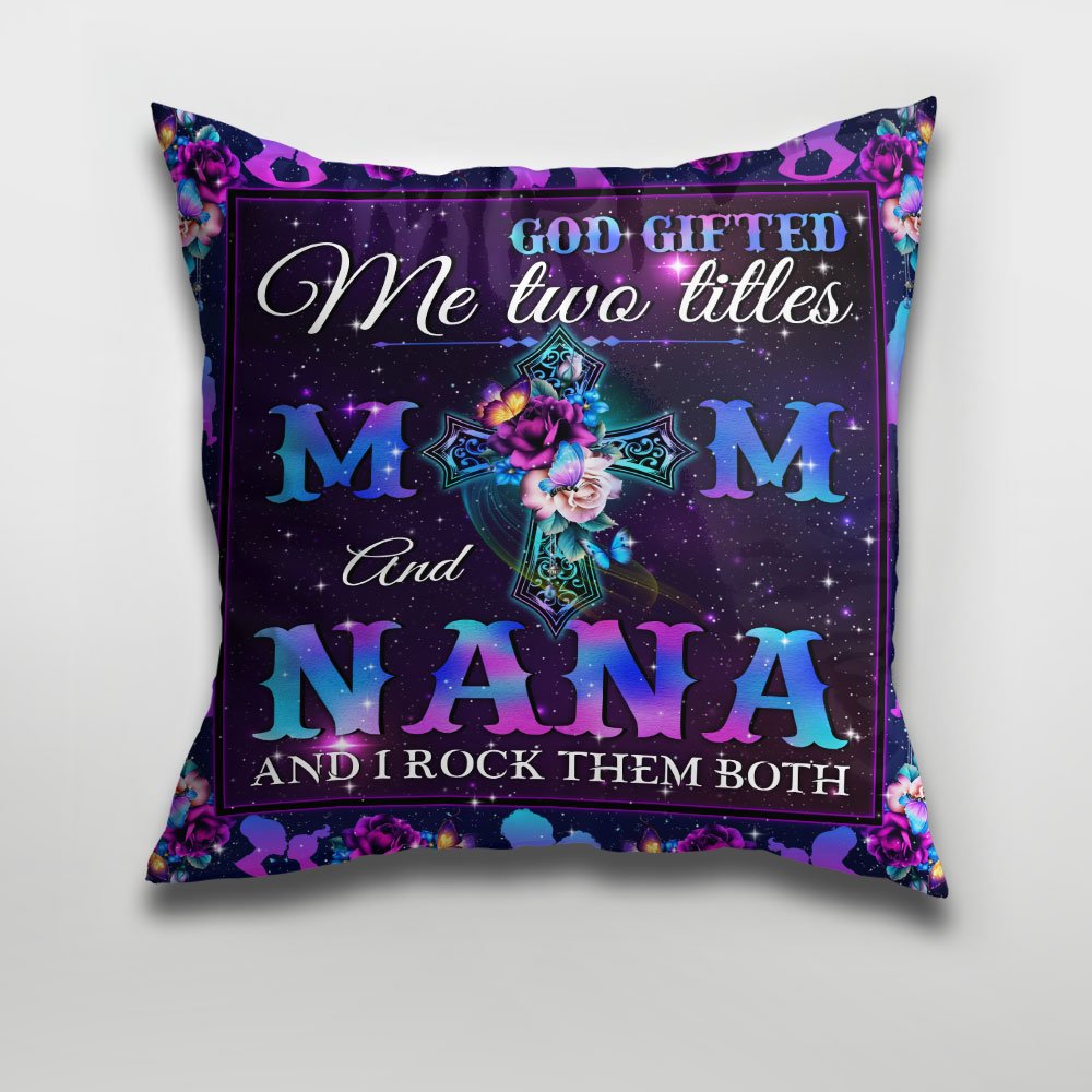 Multicolor I Have To Title Mom And Nana Truck Purple sunflowe Throw Pillow 16x16 Multicolor I Have To Title Mom And Nana Truck Purple sunflowe Throw Pillow 16x16