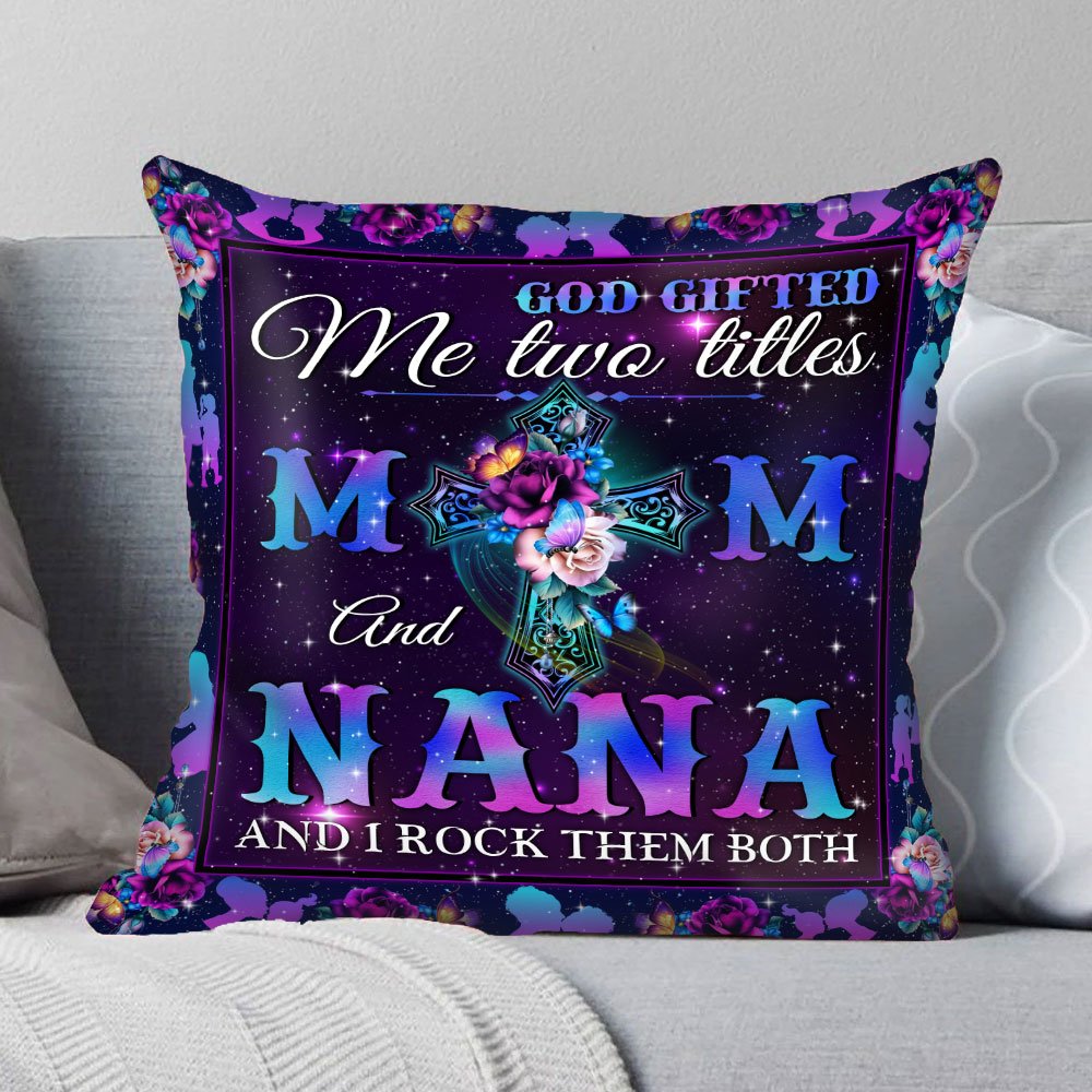Multicolor I Have To Title Mom And Nana Truck Purple sunflowe Throw Pillow 16x16 Multicolor I Have To Title Mom And Nana Truck Purple sunflowe Throw Pillow 16x16