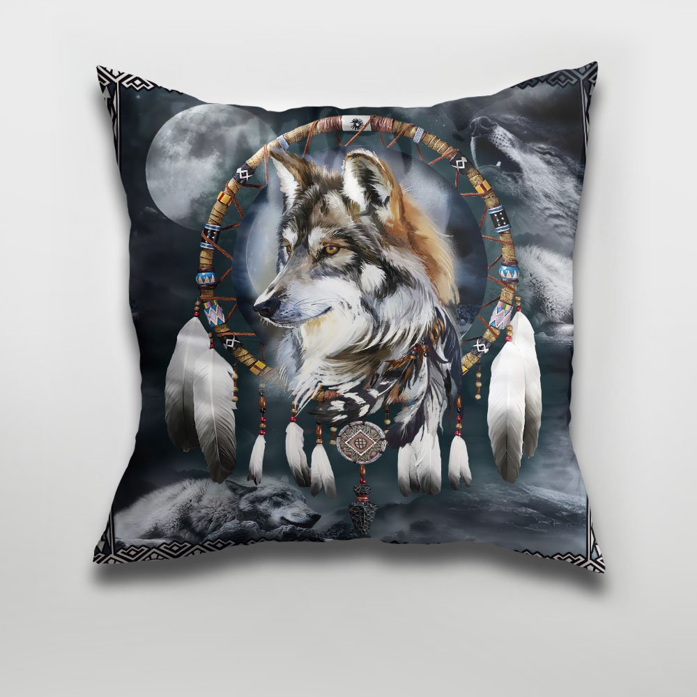 wolf pillow case