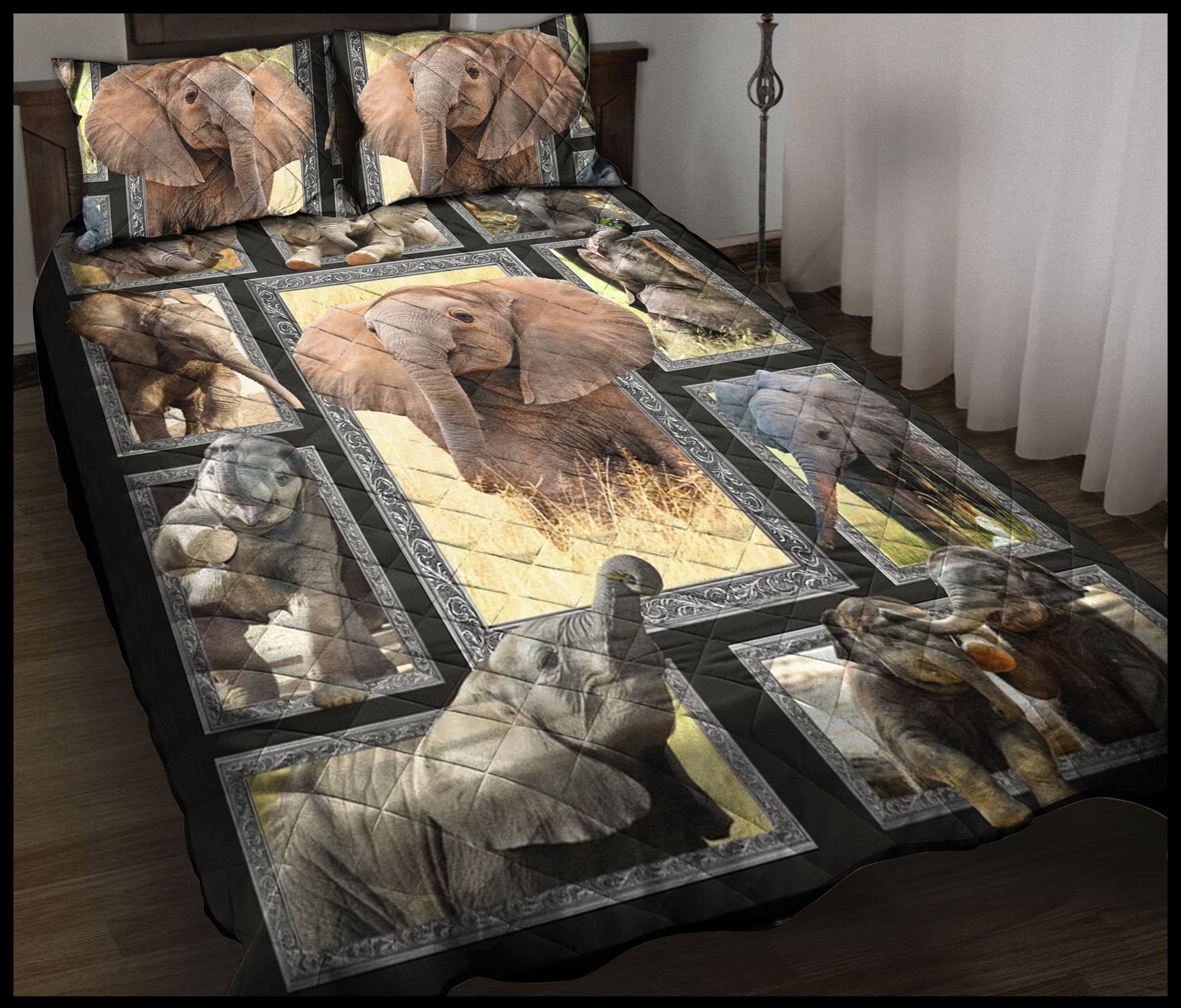 baby elephant comforter set