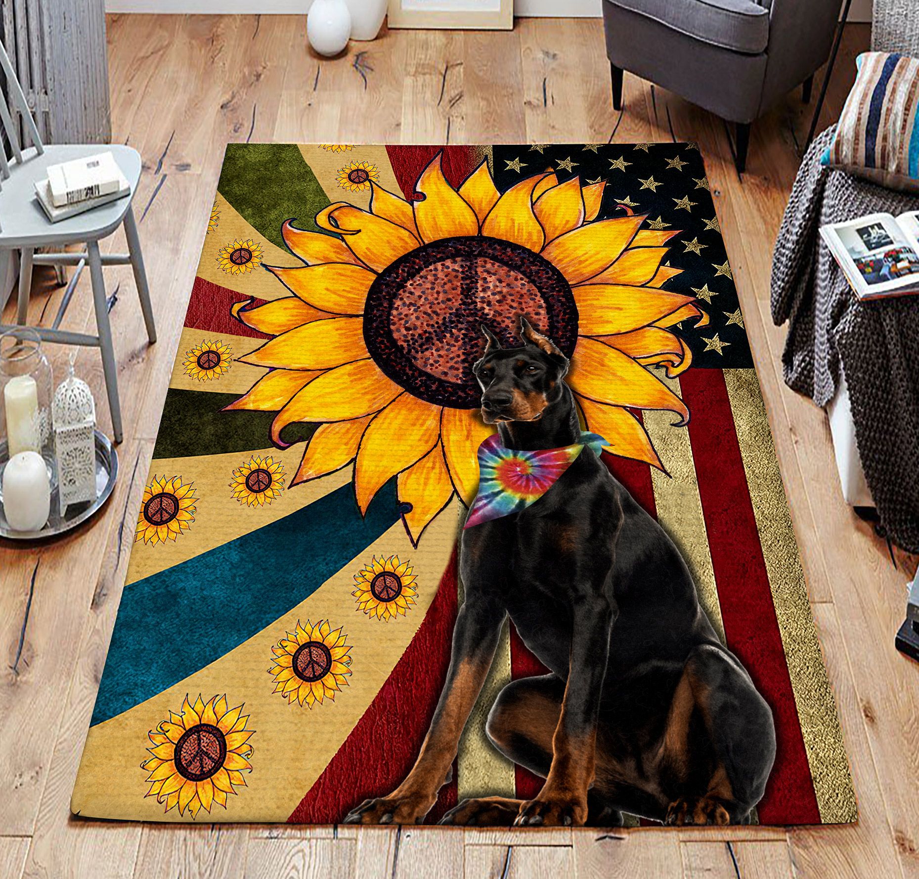 Area Rug Native American Pow Wow 3D All Over Printed Rug Rectangle Rug 
