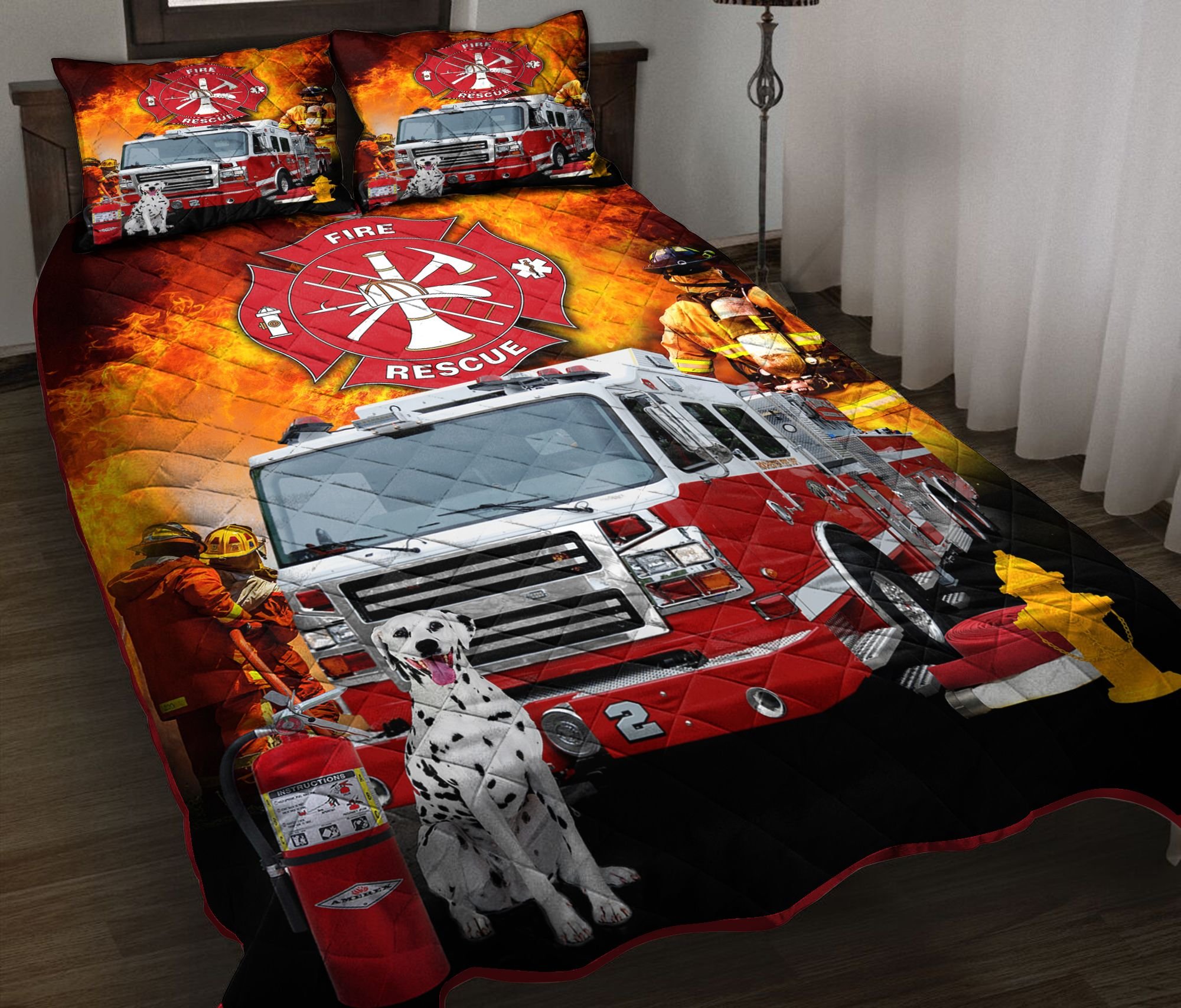 firefighter bedding twin