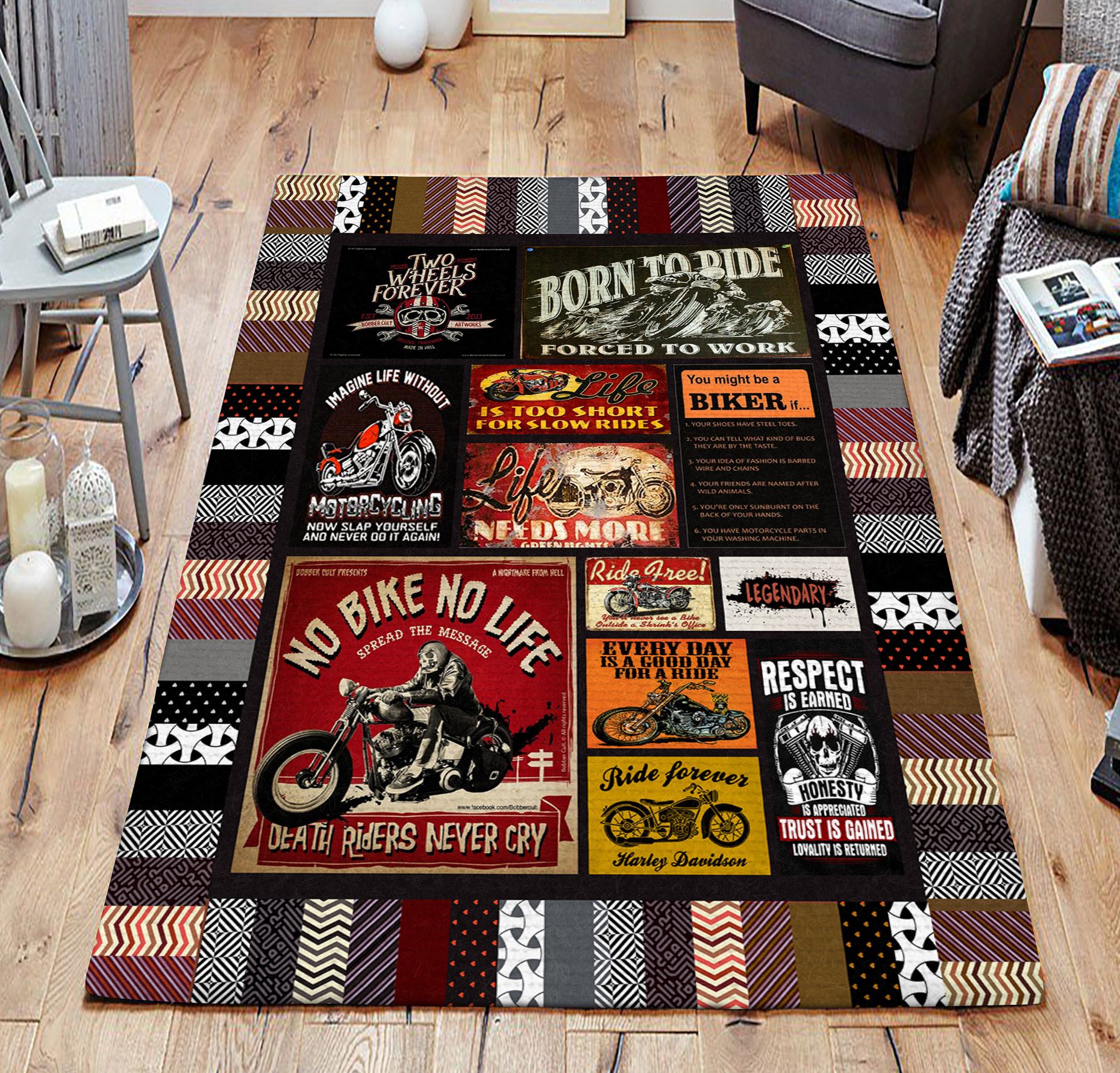 Area Rug Native American Pow Wow 3D All Over Printed Rug Rectangle Rug 