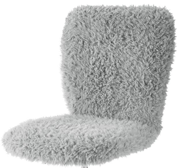 urban shop faux fur task office chair