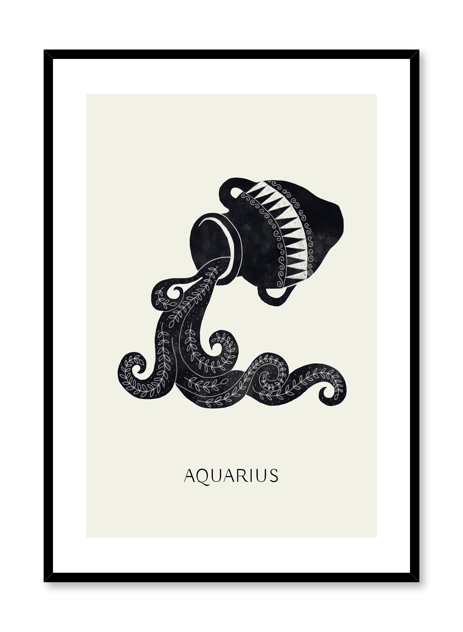 Aquarius Poster Prints Wall Art Gift For Home Decoration 12x18 16x24 20x30 24x36 Inches