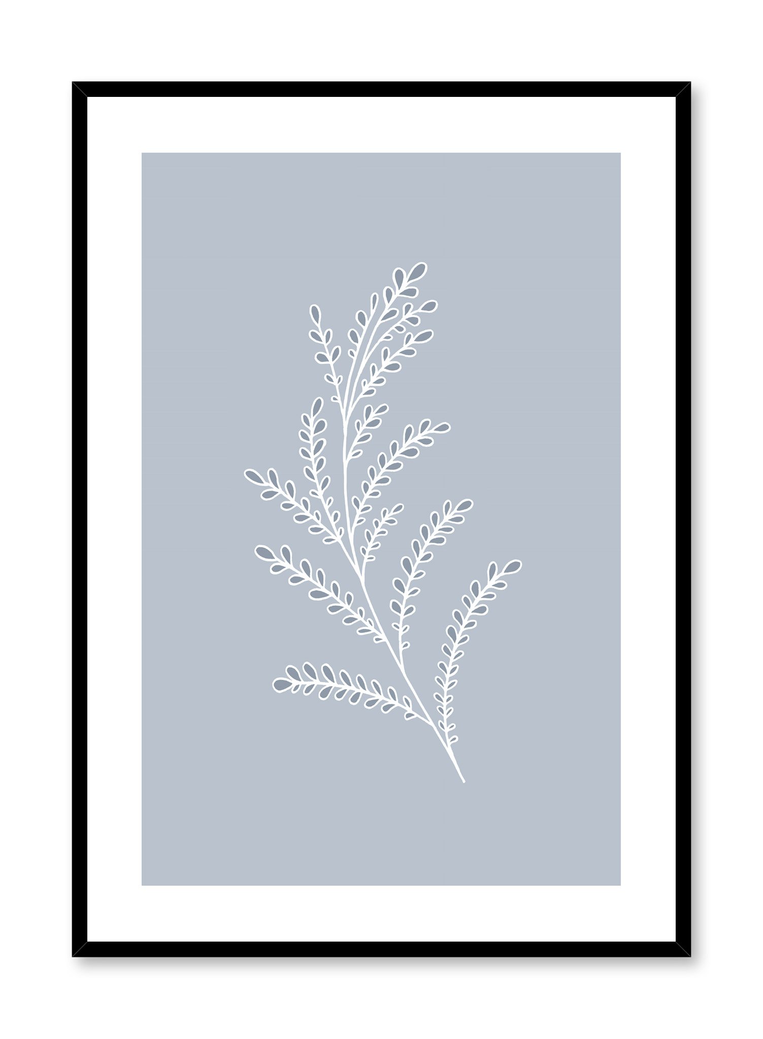 Baby Blue Branch Poster Prints Wall Art Gift For Home Decoration 12x18 16x24 20x30 24x36 Inches