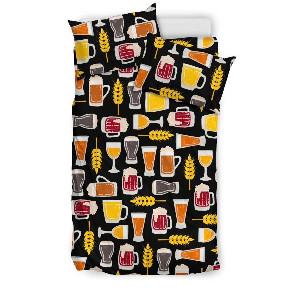 Beer Type Pattern Bedding Comforter Set