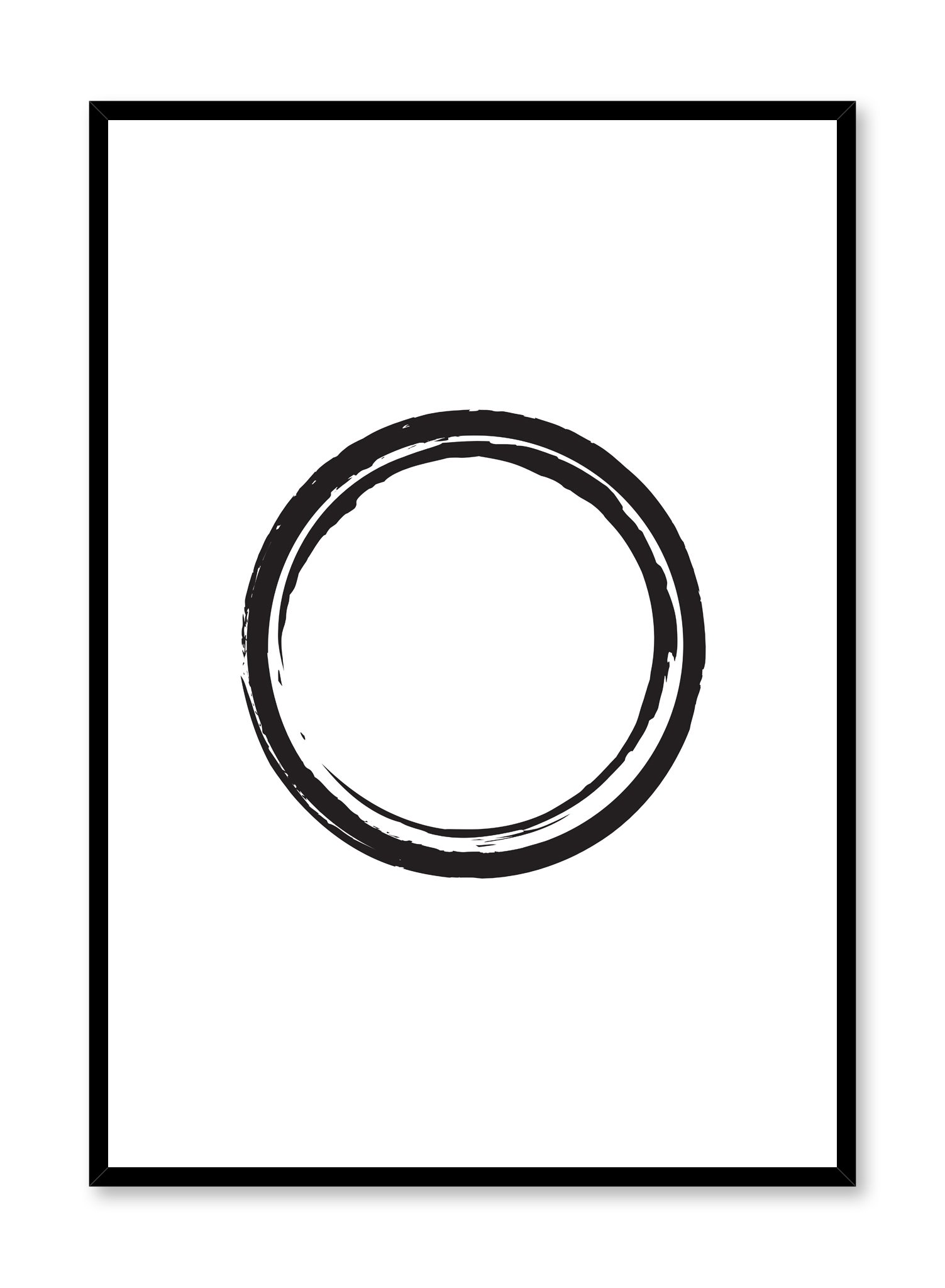 Black Circle Poster Prints Wall Art Gift For Home Decoration 12x18 16x24 20x30 24x36 Inches