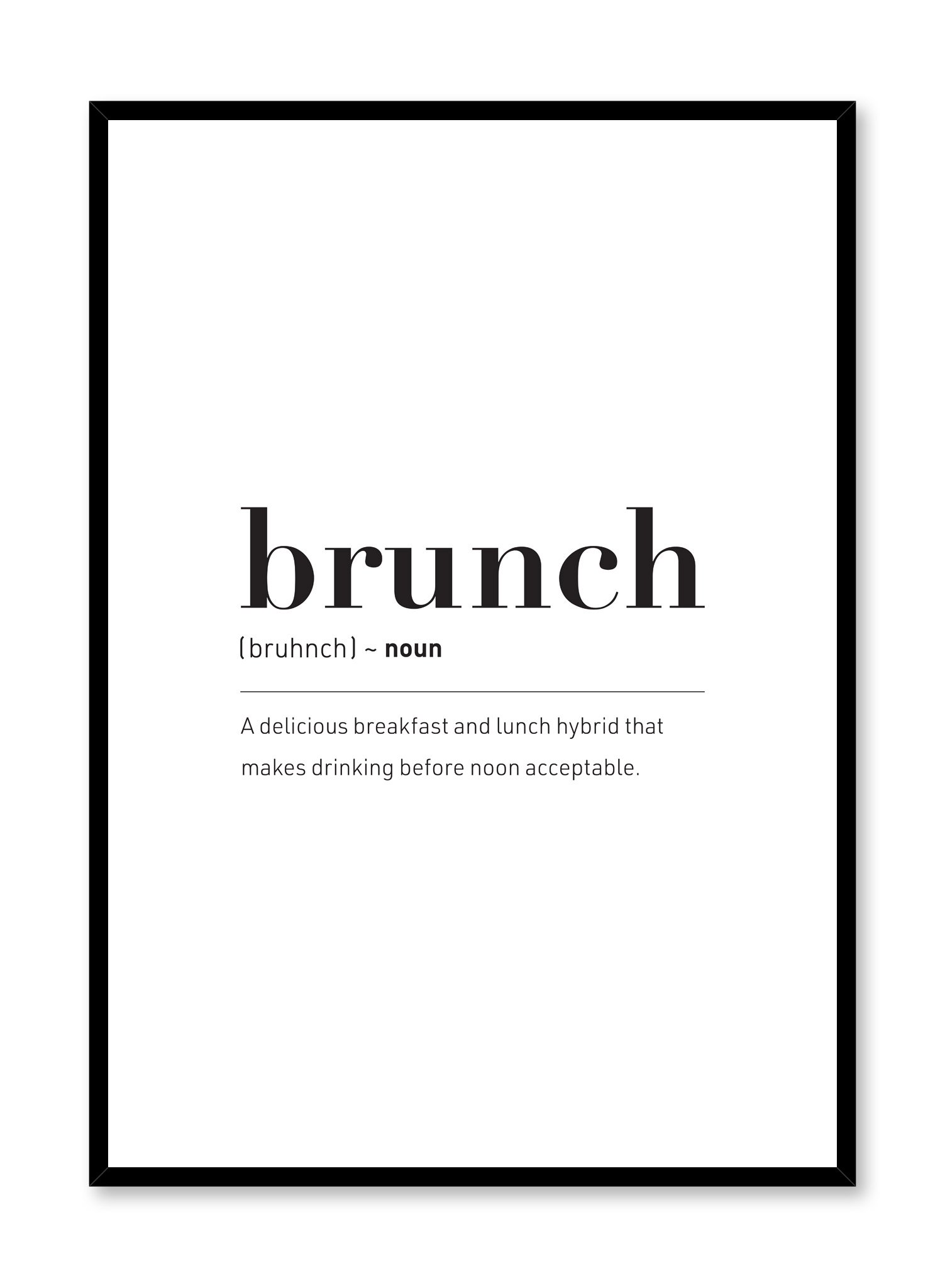 Brunch Poster Prints Wall Art Gift For Home Decoration 12x18 16x24 20x30 24x36 Inches