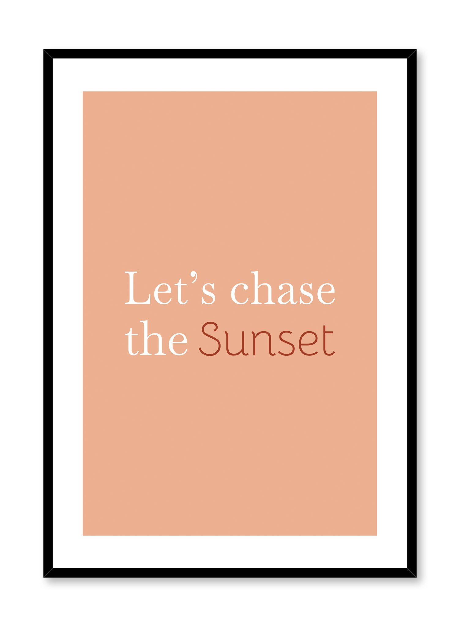 Chasing Sunsets Poster Prints Wall Art Gift For Home Decoration 12x18 16x24 20x30 24x36 Inches