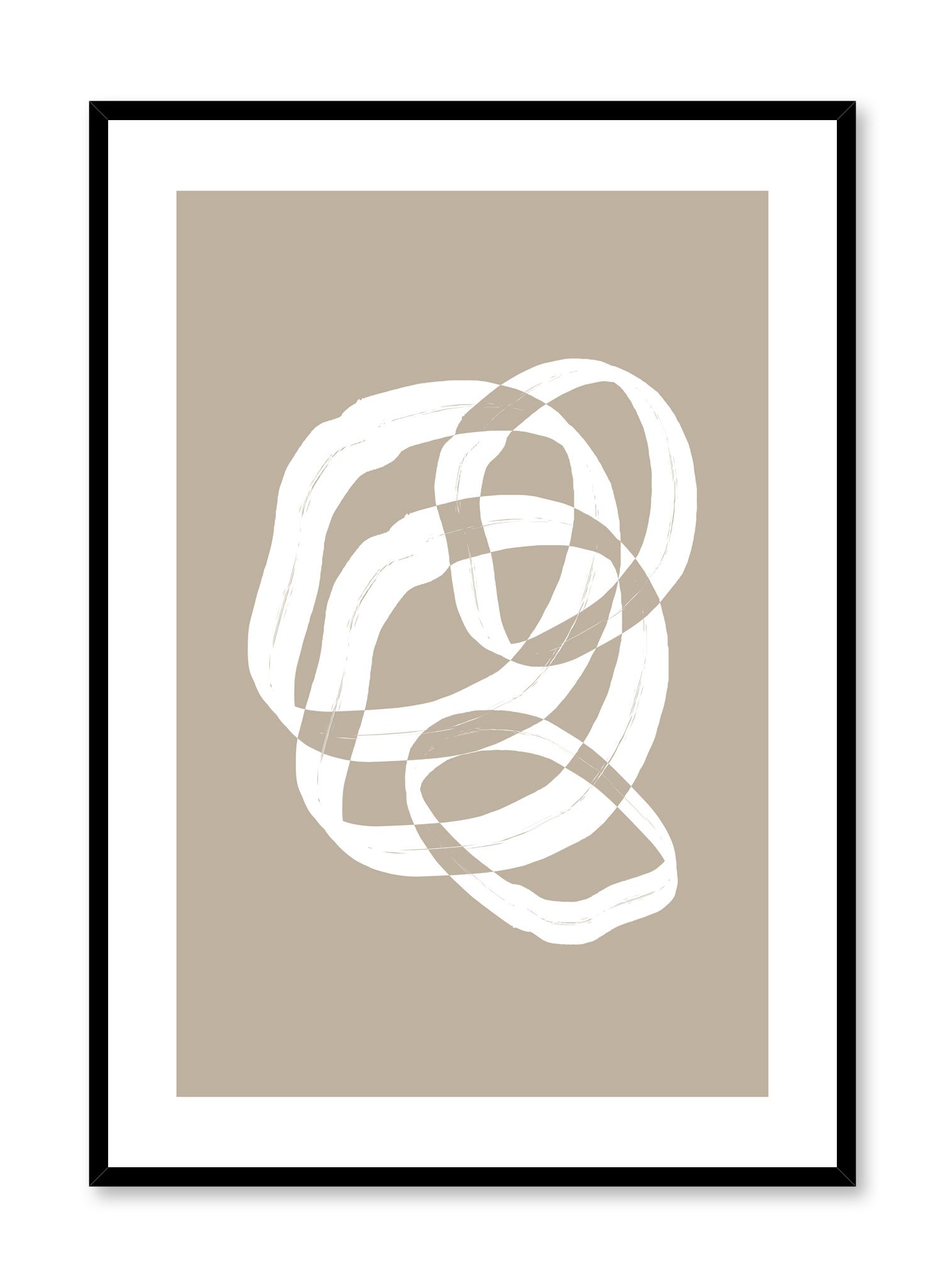 Checkered Circles Poster Prints Wall Art Gift For Home Decoration 12x18 16x24 20x30 24x36 Inches