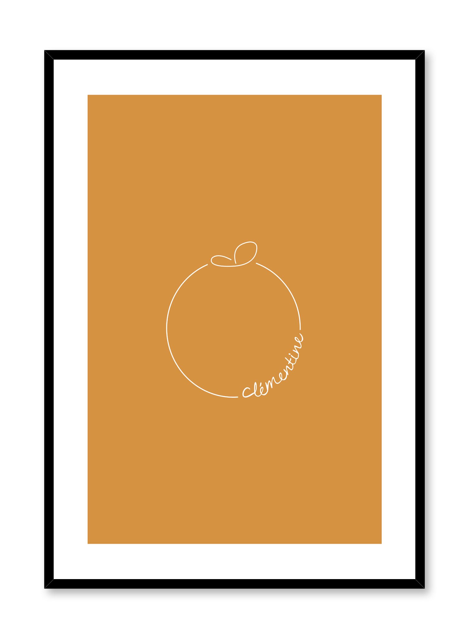 Clementine Poster Prints Wall Art Gift For Home Decoration 12x18 16x24 20x30 24x36 Inches