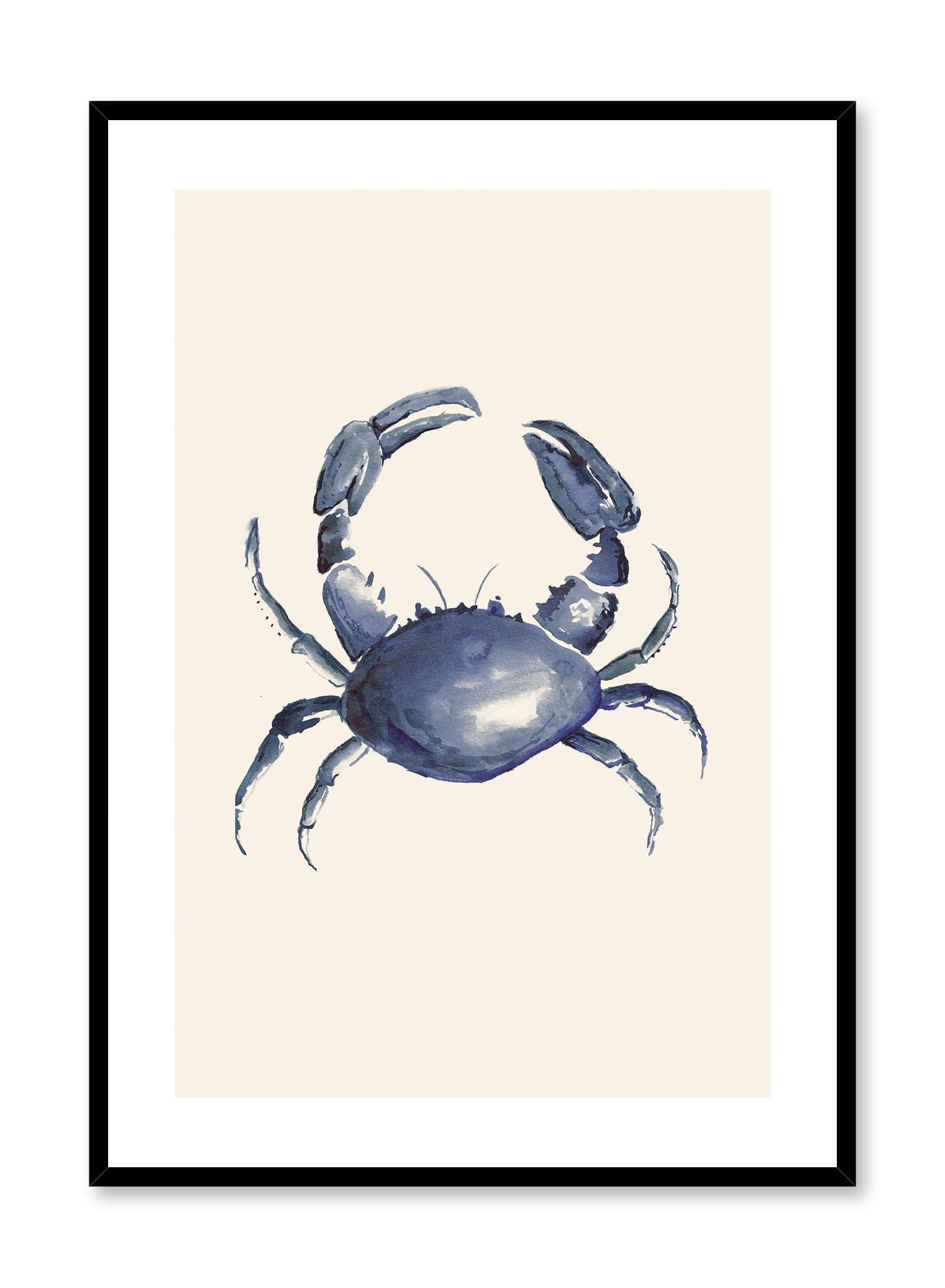 Crabby Poster Prints Wall Art Gift For Home Decoration 12x18 16x24 20x30 24x36 Inches