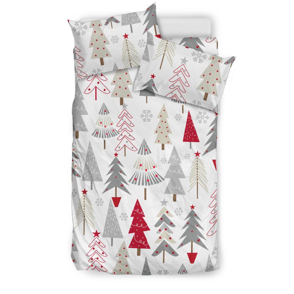 Cute Christmas Tree Pattern Bedding Comforter Set