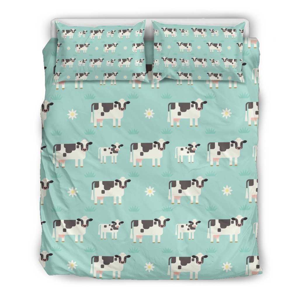 Cute Cow And Baby Cow Pattern Bedding Comforter Set For Bedroom
