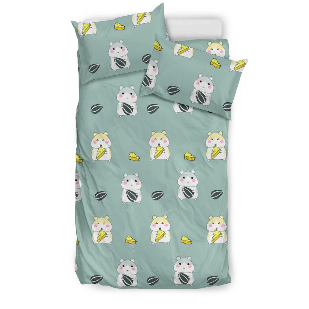 Cute Hamster Cheese Pattern Bedding Comforter Set