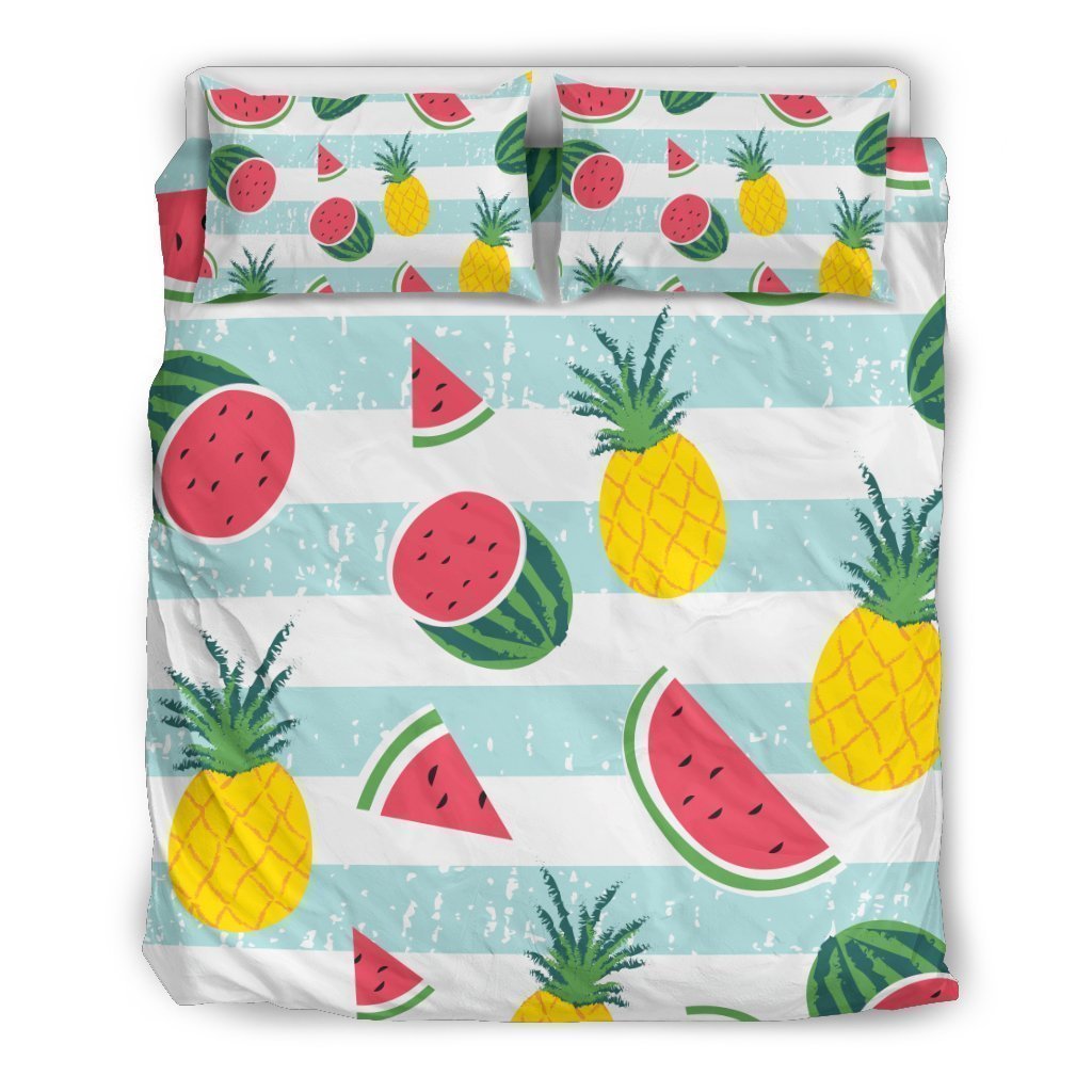 Cute Pineapple Watermelon Pattern Bedding Comforter Set For Bedroom