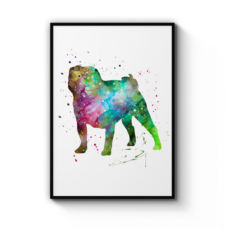 Cute Staffy Dog Painting Nursery Animal Affordable Poster Prints Wall Art Gift For Home Decoration 12x18 16x24 20x30 24x36 Inches